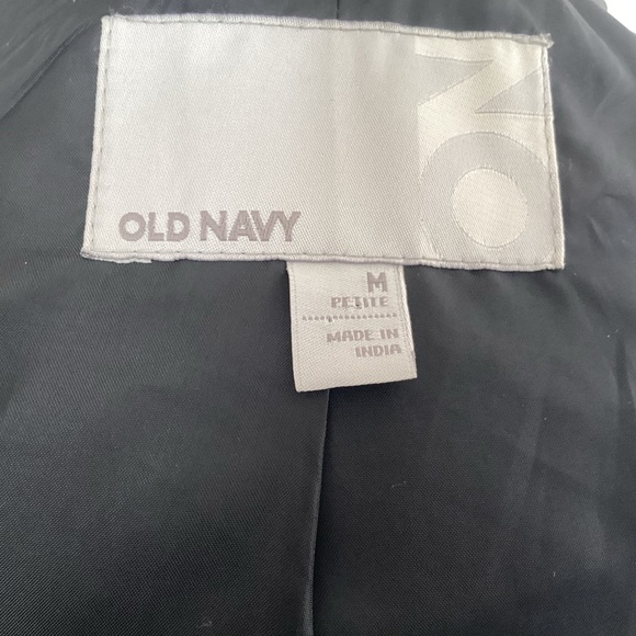 Old Navy Y2K cropped double breasted gray wool blend /epaulets pea coat Medium P - Picture 9 of 12